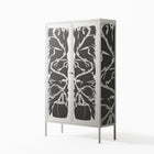 Black Potted Plant - Cabinet - Konrad Blaszczyk - Chalk - Overlay Metal