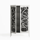 Black Potted Plant - Cabinet - Konrad Blaszczyk - Chalk - Overlay Metal