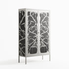 Black Potted Plant - Cabinet - Konrad Blaszczyk - Chalk - Overlay Metal