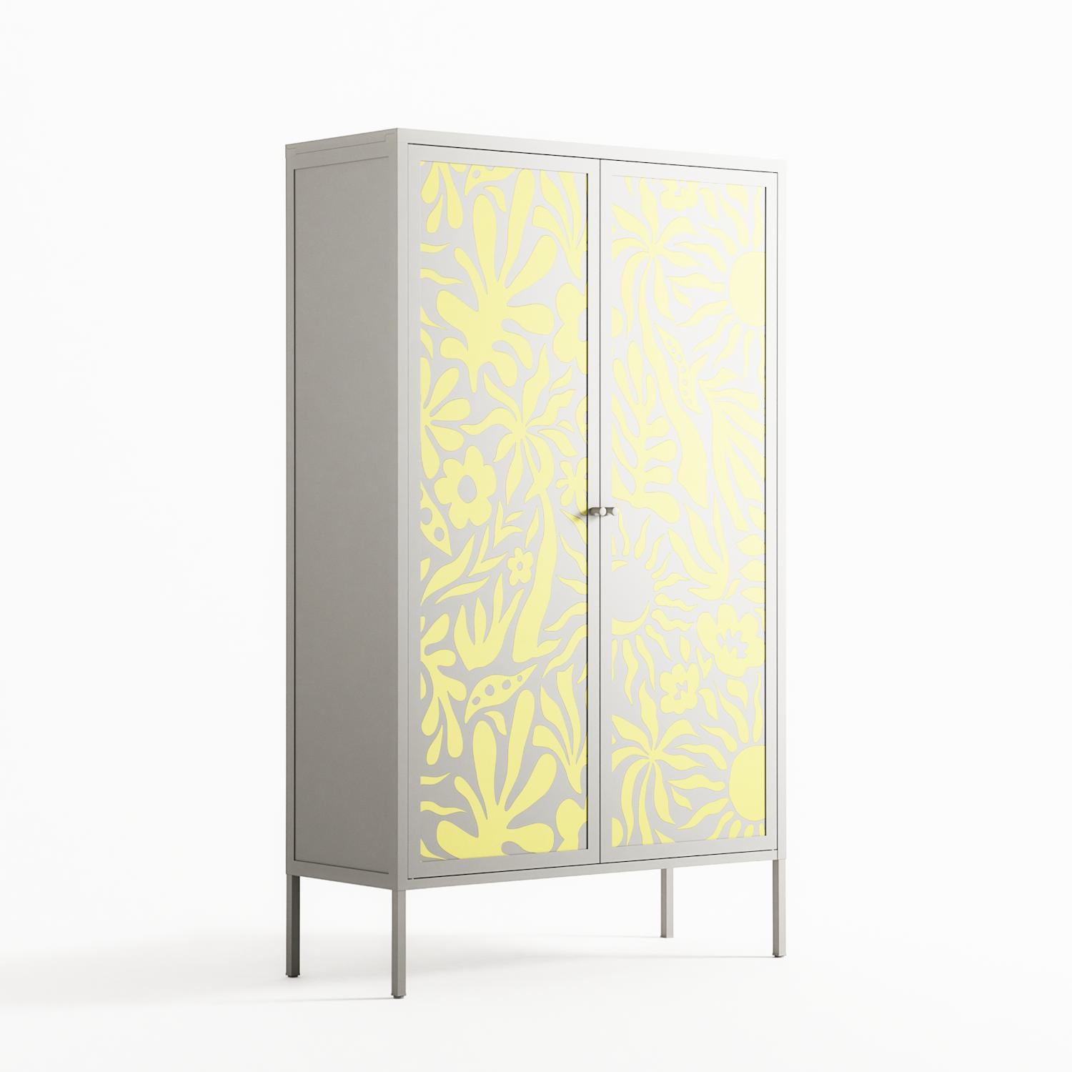 Summer Sensation - Cabinet - Amy Suther - Chalk - Overlay Metal