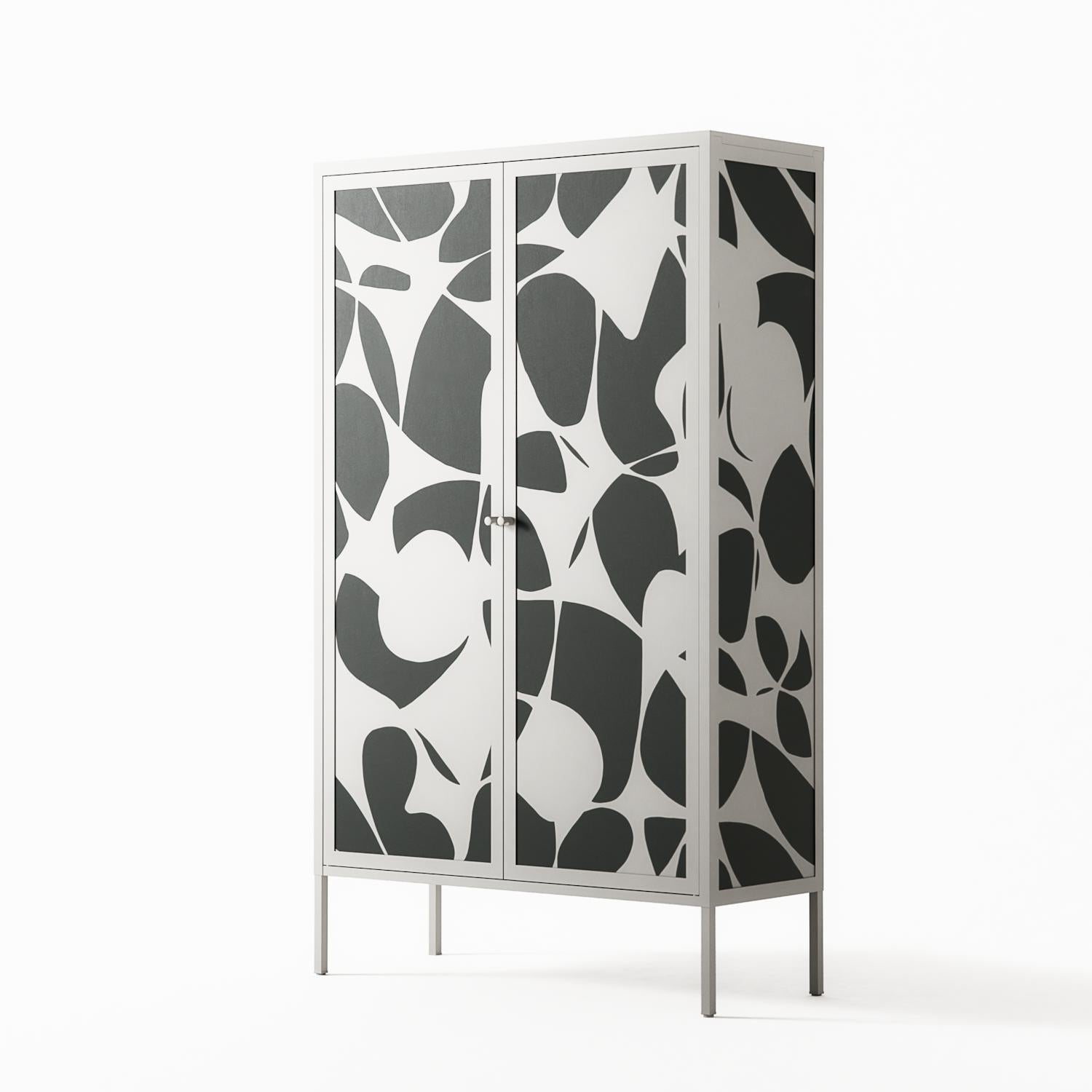 Petros - Cabinet - Amy Suther - Chalk - Overlay Metal