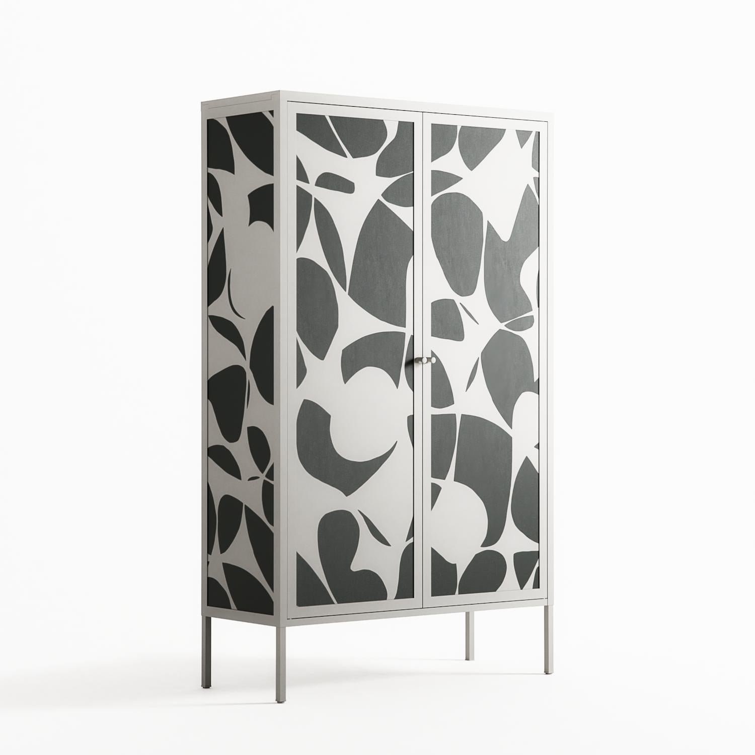 Petros - Cabinet - Amy Suther - Chalk - Overlay Metal