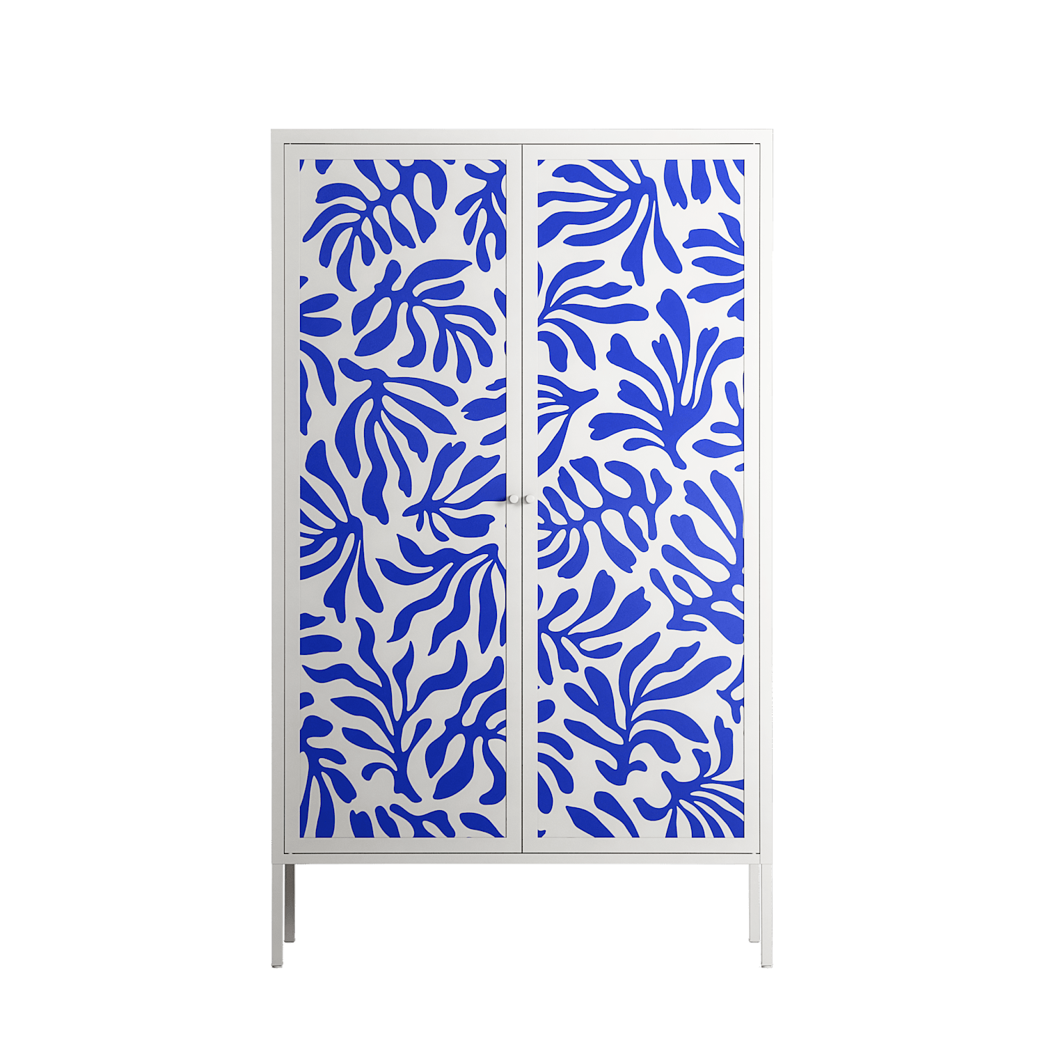 Botanica Blue - Cabinet - Amy Suther - Chalk - Overlay Metal