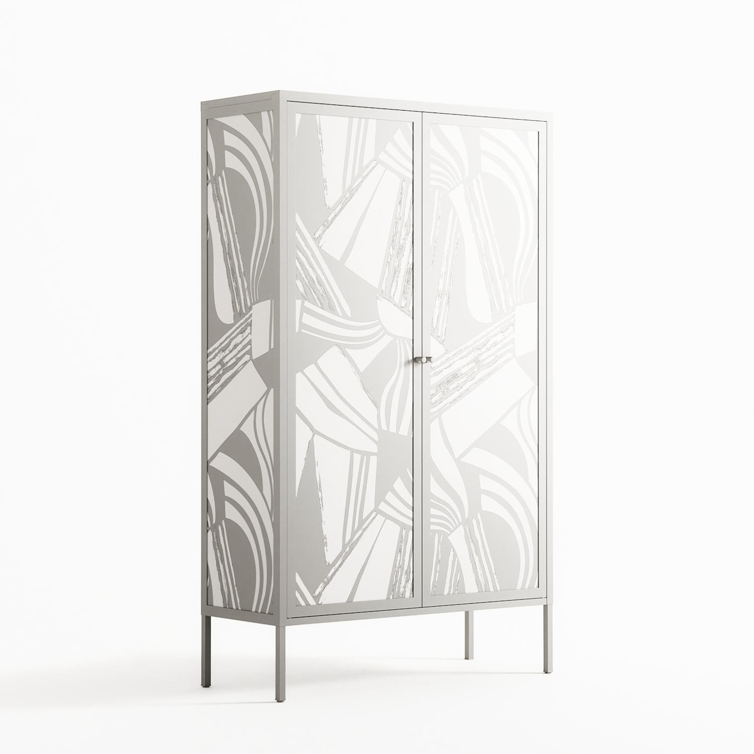 Touch the Ground - Cabinet - Amy Suther - Chalk - Overlay Metal