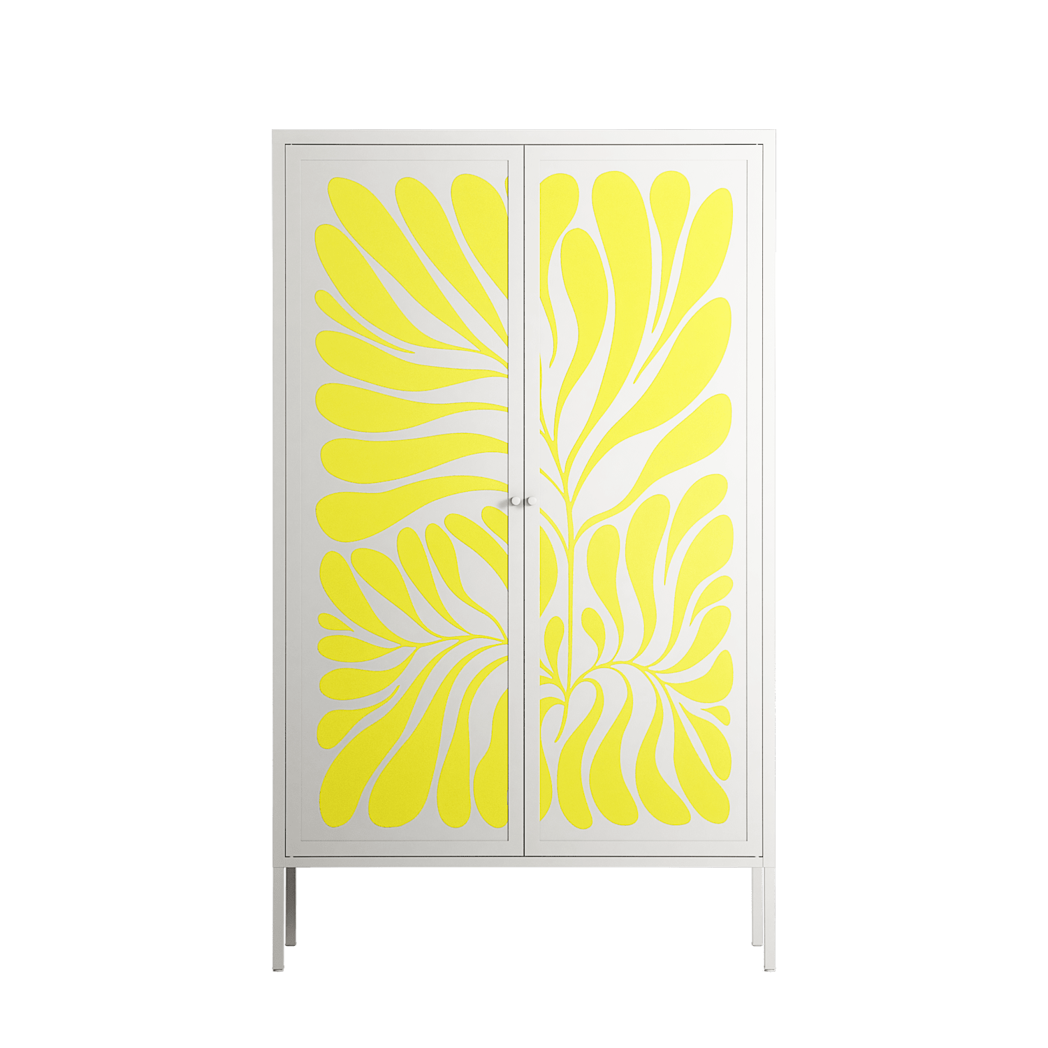 Alaria - Cabinet - Amy Suther - Chalk - Overlay Metal
