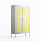 Alaria - Cabinet - Amy Suther - Chalk - Overlay Metal