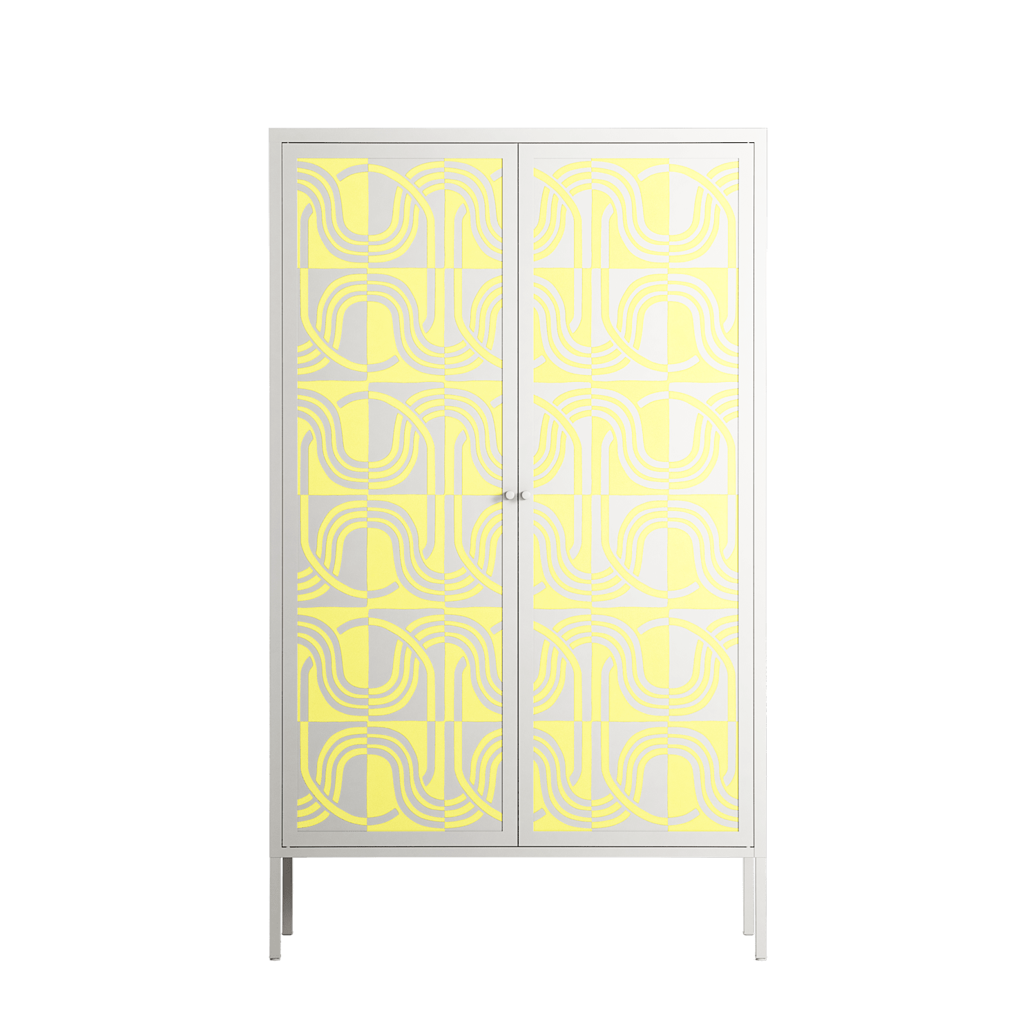 Curvatine - Cabinet - Amy Suther - Chalk - Overlay Metal