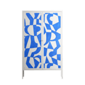 Santorini - Cabinet - Amy Suther - Chalk - Overlay Metal