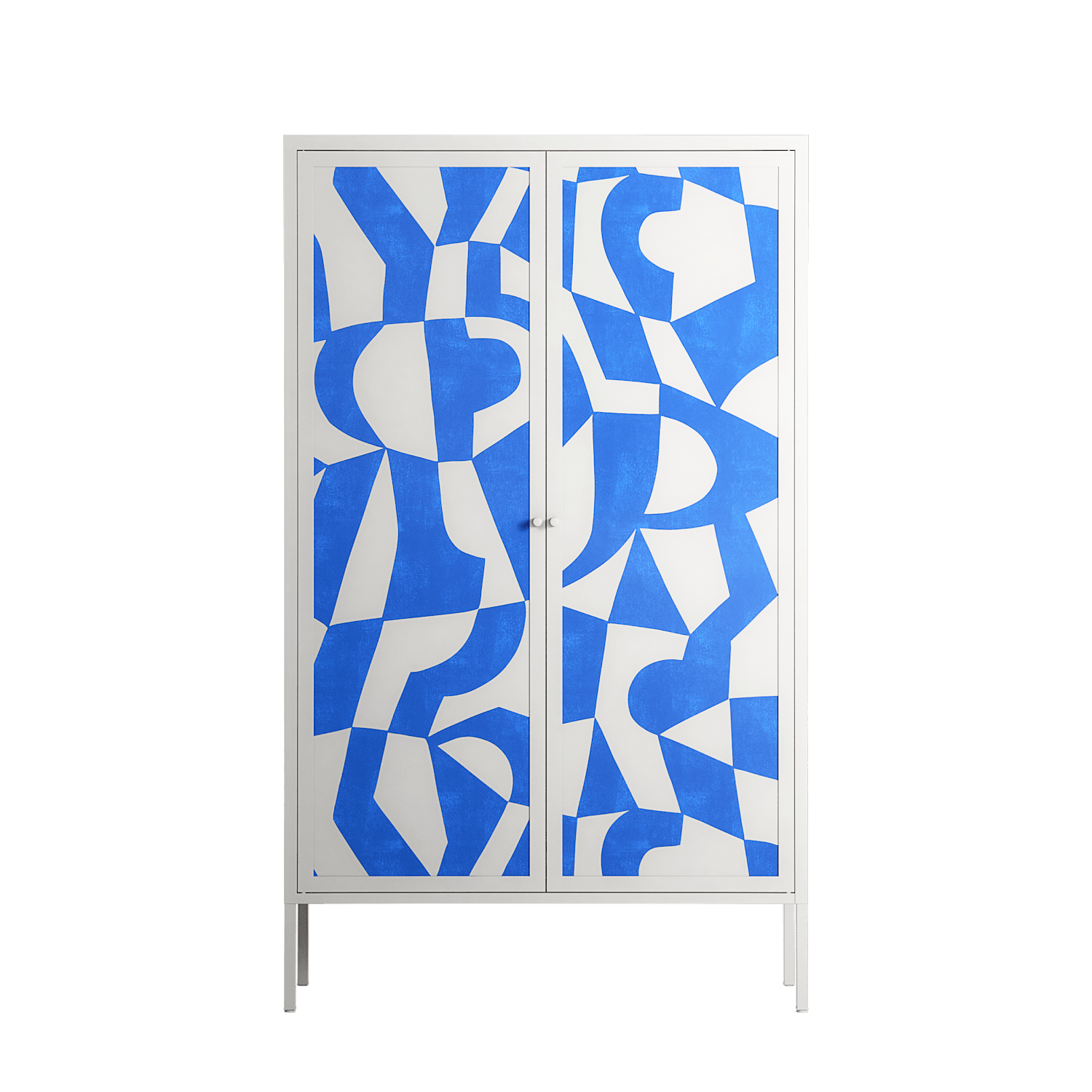 Santorini - Cabinet - Amy Suther - Chalk - Overlay Metal