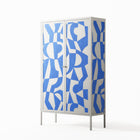 Santorini - Cabinet - Amy Suther - Chalk - Overlay Metal