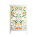 Floral Delight - Cabinet - Sandra Hutter - Chalk - Overlay Metal