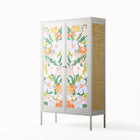 Floral Delight - Cabinet - Sandra Hutter - Chalk - Overlay Metal