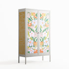 Floral Delight - Cabinet - Sandra Hutter - Chalk - Overlay Metal
