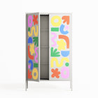 Fun Shapes - Cabinet - Sandra Hutter - Chalk - Overlay Metal