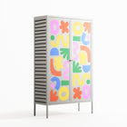 Fun Shapes - Cabinet - Sandra Hutter - Chalk - Overlay Metal