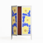 Sunflowers - Cabinet - Sandra Hutter - Chalk - Overlay Metal