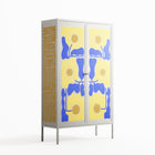 Sunflowers - Cabinet - Sandra Hutter - Chalk - Overlay Metal
