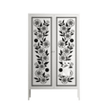 Barbed Bloom - Cabinet - Daphna Sebbane - Chalk - Overlay Metal