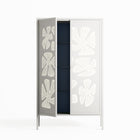 Blue Flower - Cabinet - Magdalena Marchocka - Chalk - Overlay Metal