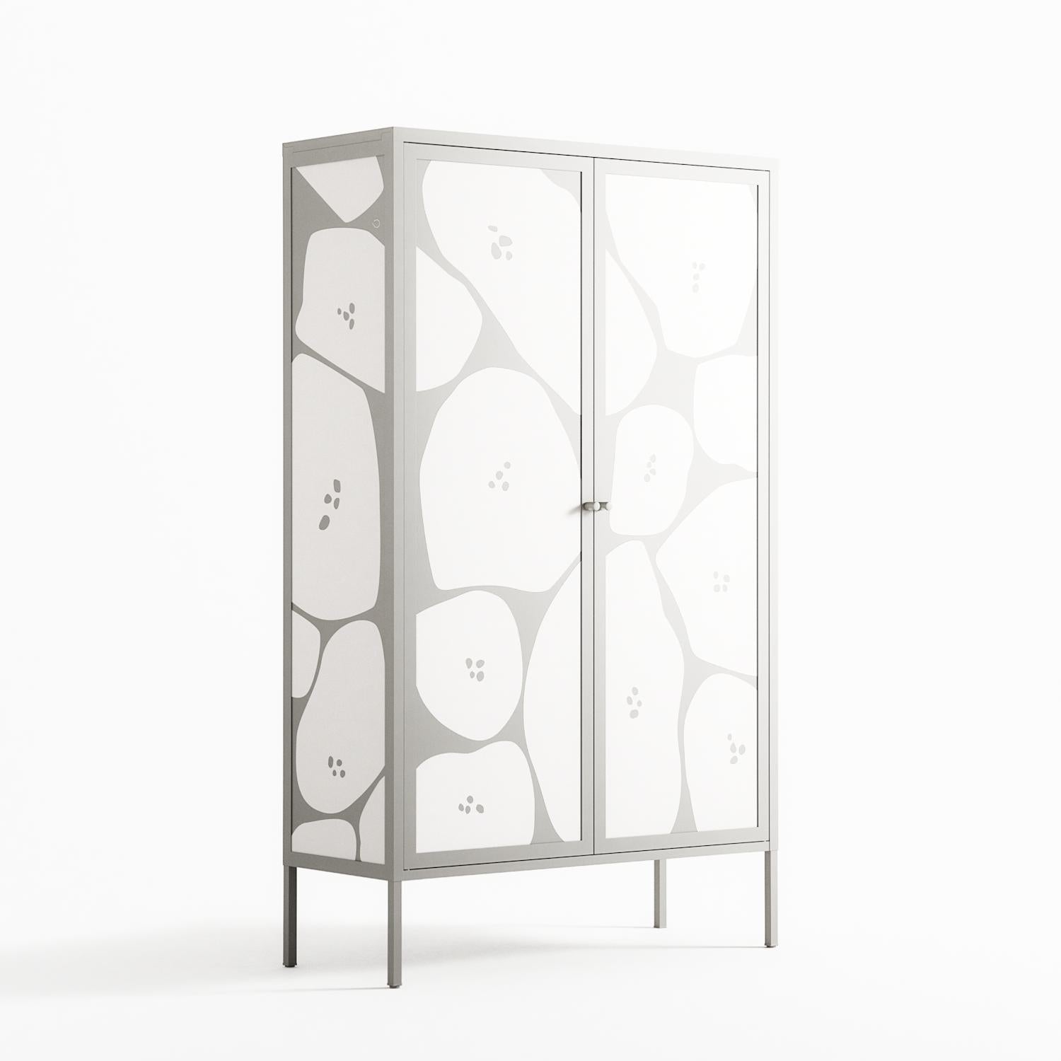 Stones - Cabinet - Magdalena Marchocka - Chalk - Overlay Metal