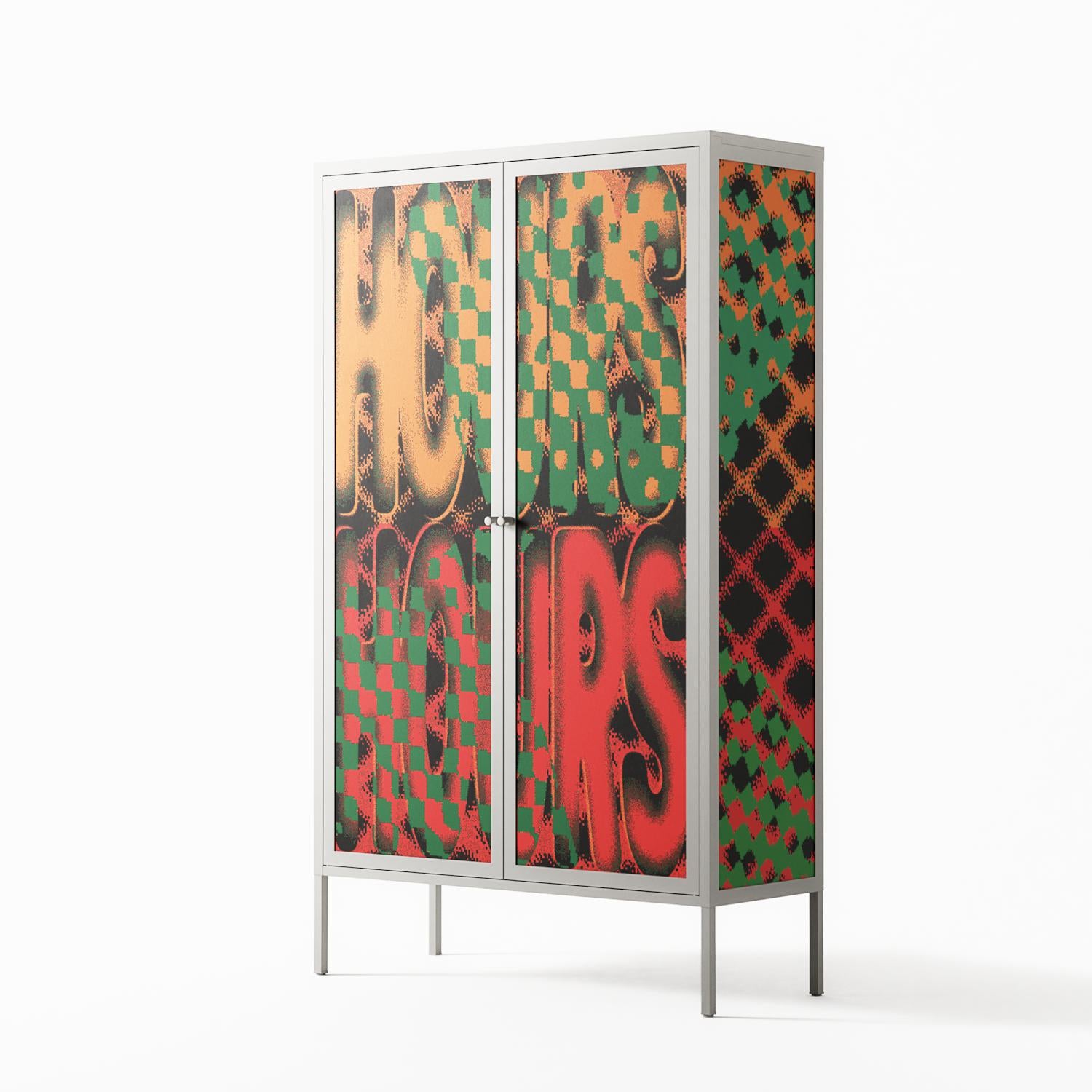 Hours - Cabinet - Oluwaseyi Samuel Adebayo - Chalk - Overlay Metal