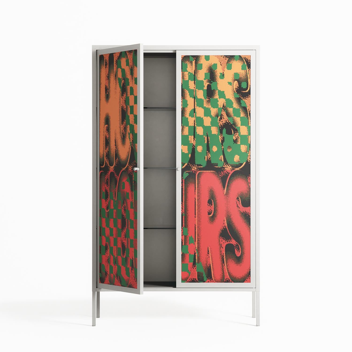 Hours - Cabinet - Oluwaseyi Samuel Adebayo - Chalk - Overlay Metal
