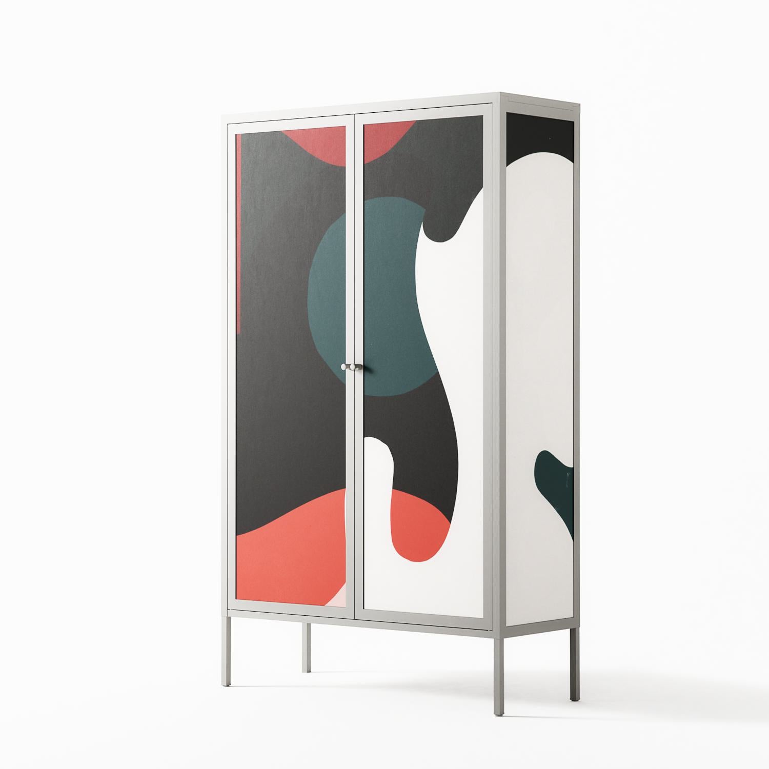 Plume - Cabinet - Rikki Hewitt - Chalk - Overlay Metal
