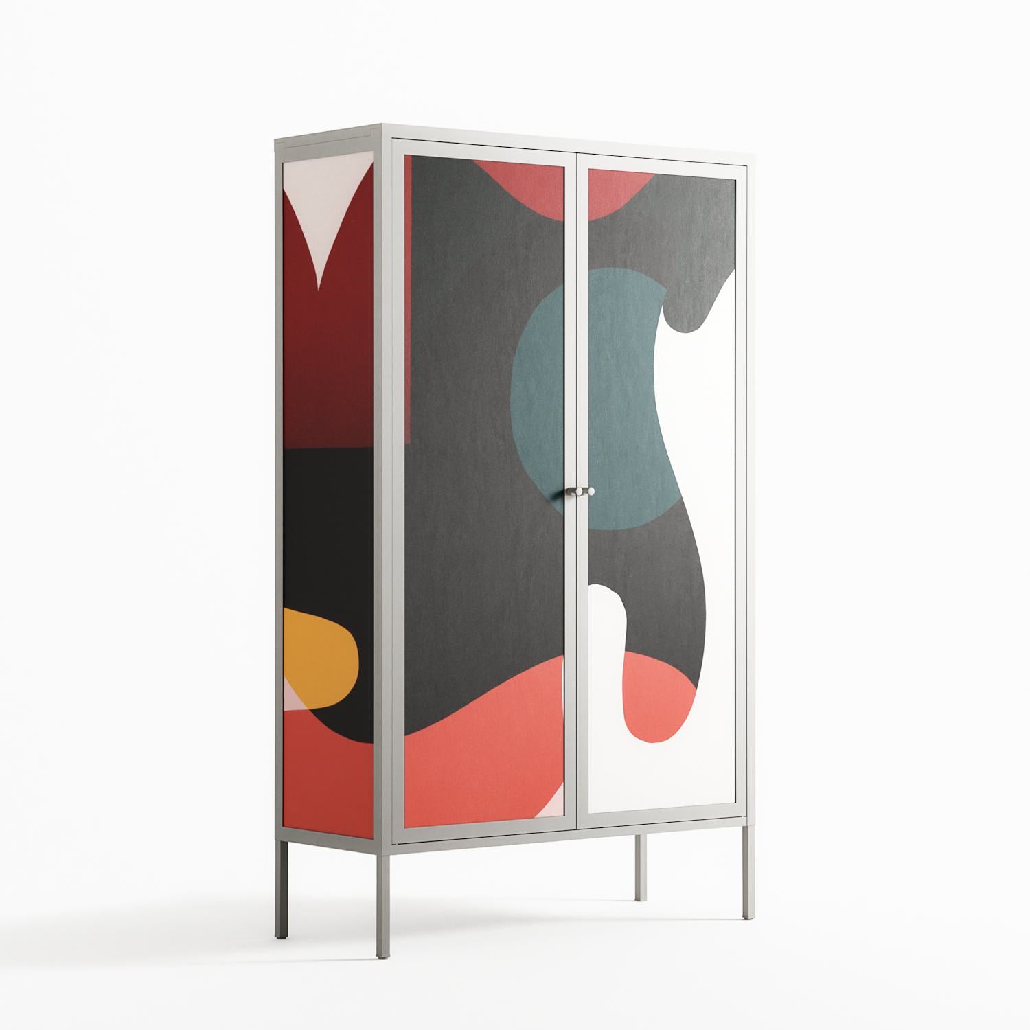 Plume - Cabinet - Rikki Hewitt - Chalk - Overlay Metal