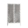 Wave In Wave - Cabinet - Guido De Boer - Chalk - Overlay Metal