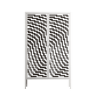 Wave In Wave - Cabinet - Guido De Boer - Chalk - Overlay Metal