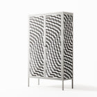 Wave In Wave - Cabinet - Guido De Boer - Chalk - Overlay Metal