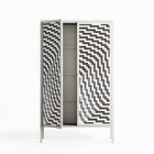 Wave In Wave - Cabinet - Guido De Boer - Chalk - Overlay Metal