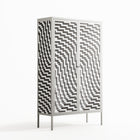 Wave In Wave - Cabinet - Guido De Boer - Chalk - Overlay Metal