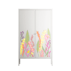 Abstract Flower Garden - Cabinet - Raissa Oltmanns - Chalk - Overlay Metal