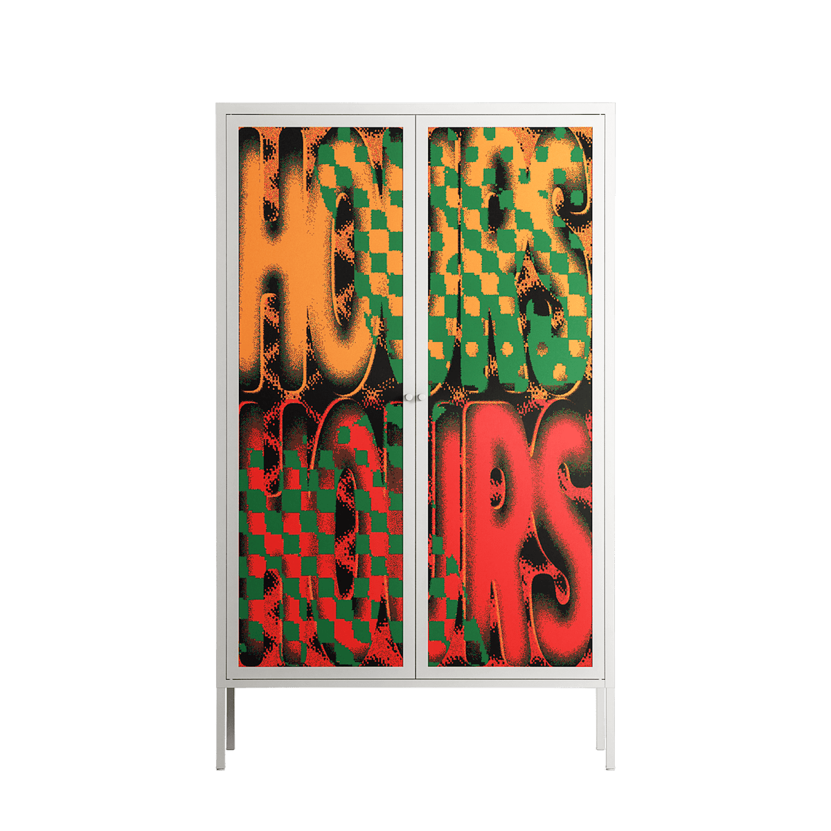 Hours - Cabinet - Oluwaseyi Samuel Adebayo - Chalk - Overlay Metal