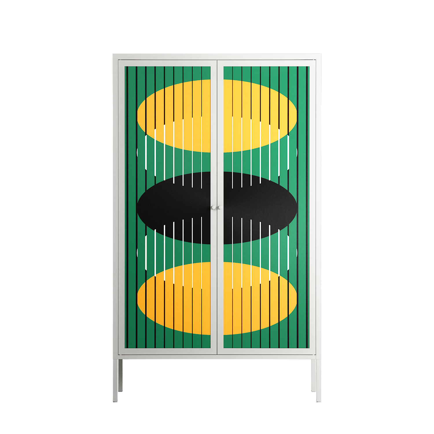Soul Split - Cabinet - Oluwaseyi Samuel Adebayo - Chalk - Overlay Metal