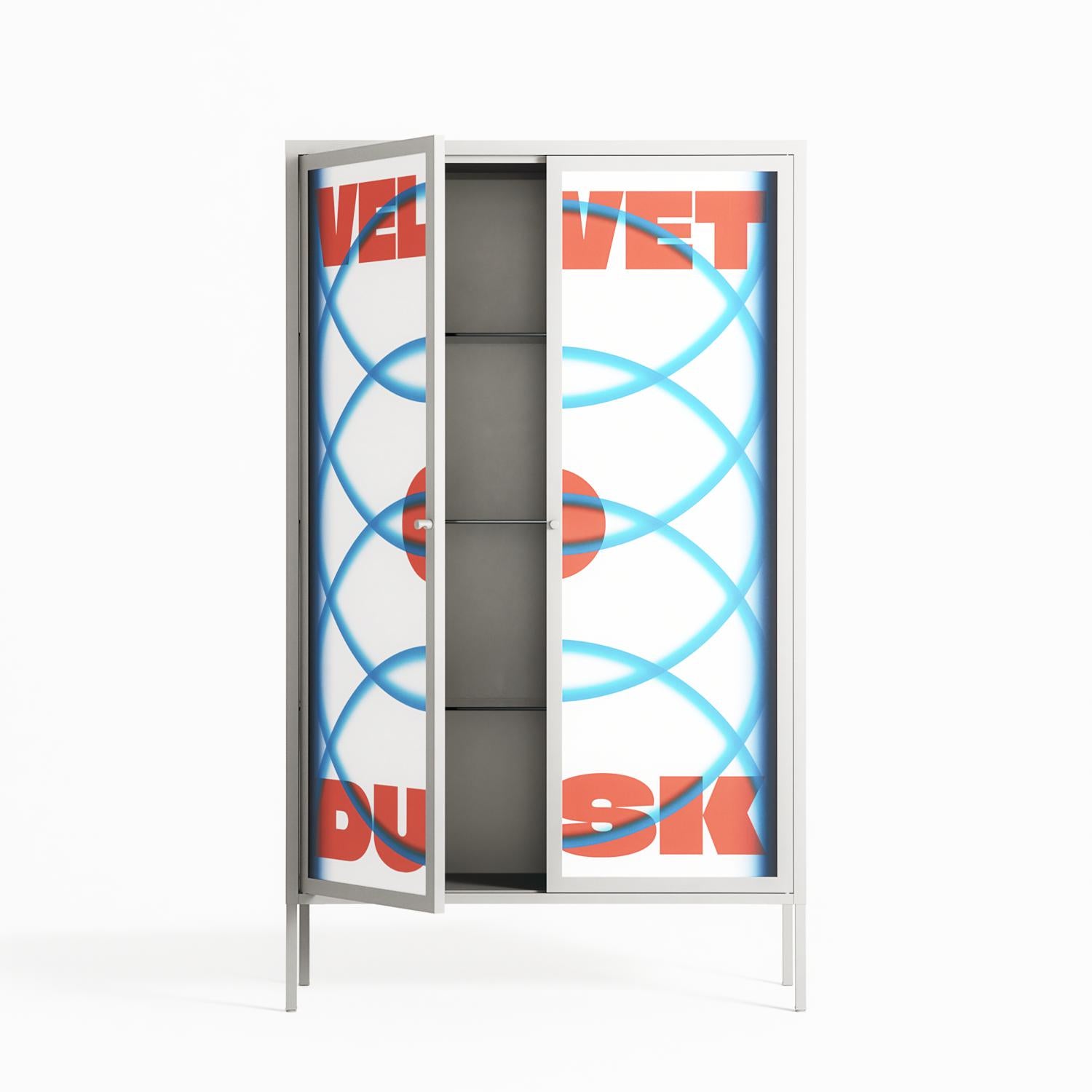 Velvet Dusk - Cabinet - Oluwaseyi Samuel Adebayo - Chalk - Overlay Metal