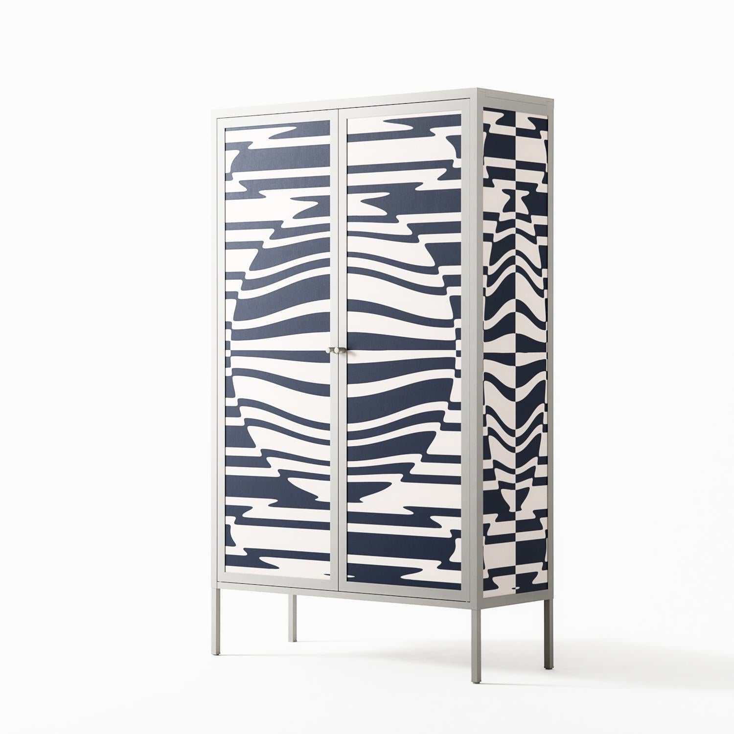 Wave Lens - Cabinet - Oluwaseyi Samuel Adebayo - Chalk - Overlay Metal