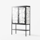 White Flowers - Loft Cabinet - Konrad Blaszczyk - Antracite - Overlay Metal