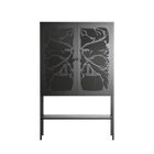 Black Potted Plant - Loft Cabinet - Konrad Blaszczyk - Antracite - Overlay Metal