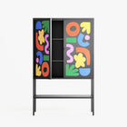 Fun Shapes - Loft Cabinet - Sandra Hutter - Antracite - Overlay Metal