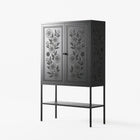 Barbed Bloom - Loft Cabinet - Daphna Sebbane - Antracite - Overlay Metal
