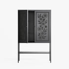 Barbed Bloom - Loft Cabinet - Daphna Sebbane - Antracite - Overlay Metal