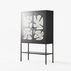 Blue Flower - Loft Cabinet - Magdalena Marchocka - Antracite - Overlay Metal