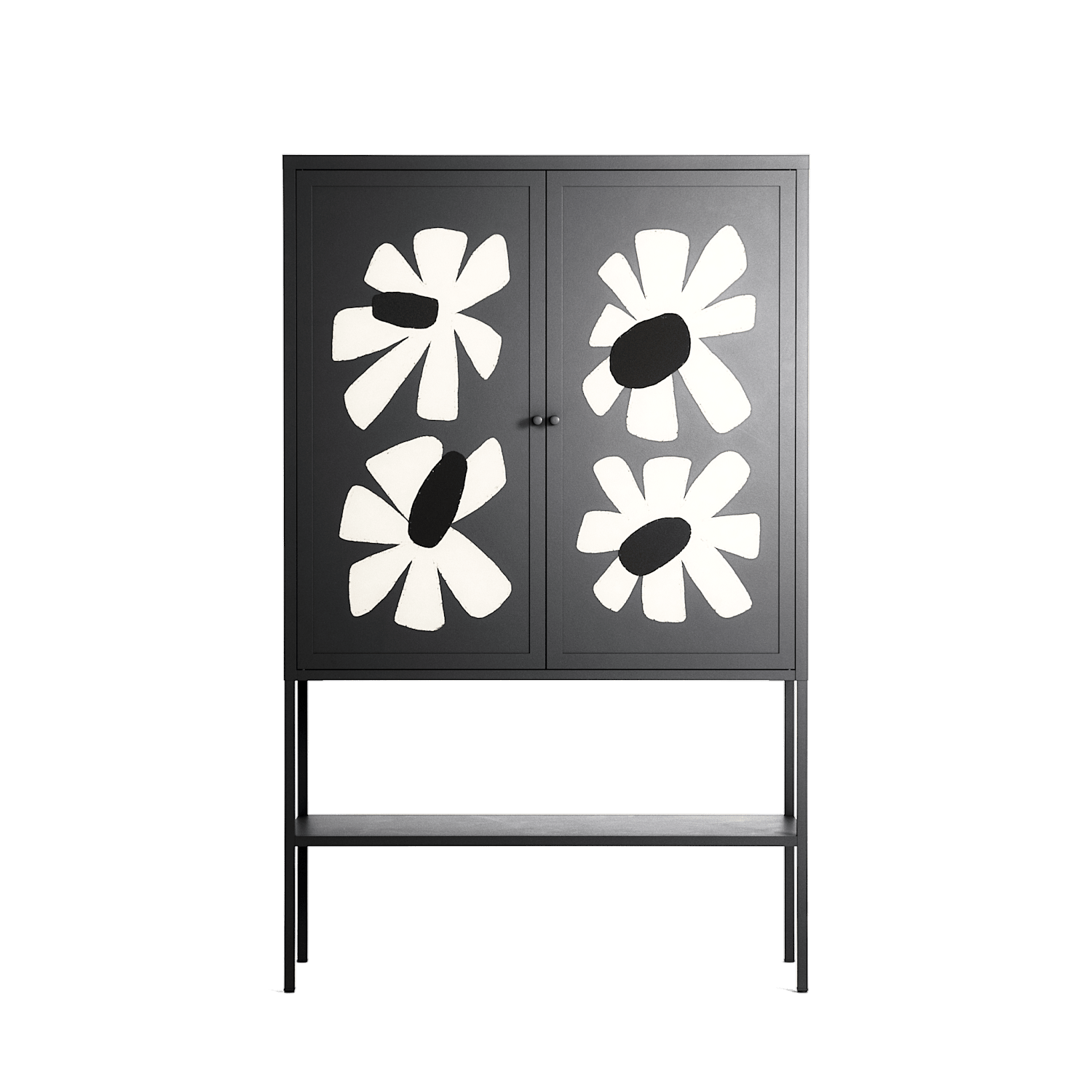 No Stress - Loft Cabinet - Magdalena Marchocka - Antracite - Overlay Metal