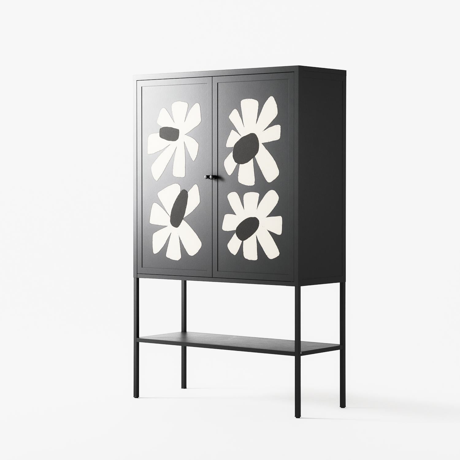 No Stress - Loft Cabinet - Magdalena Marchocka - Antracite - Overlay Metal