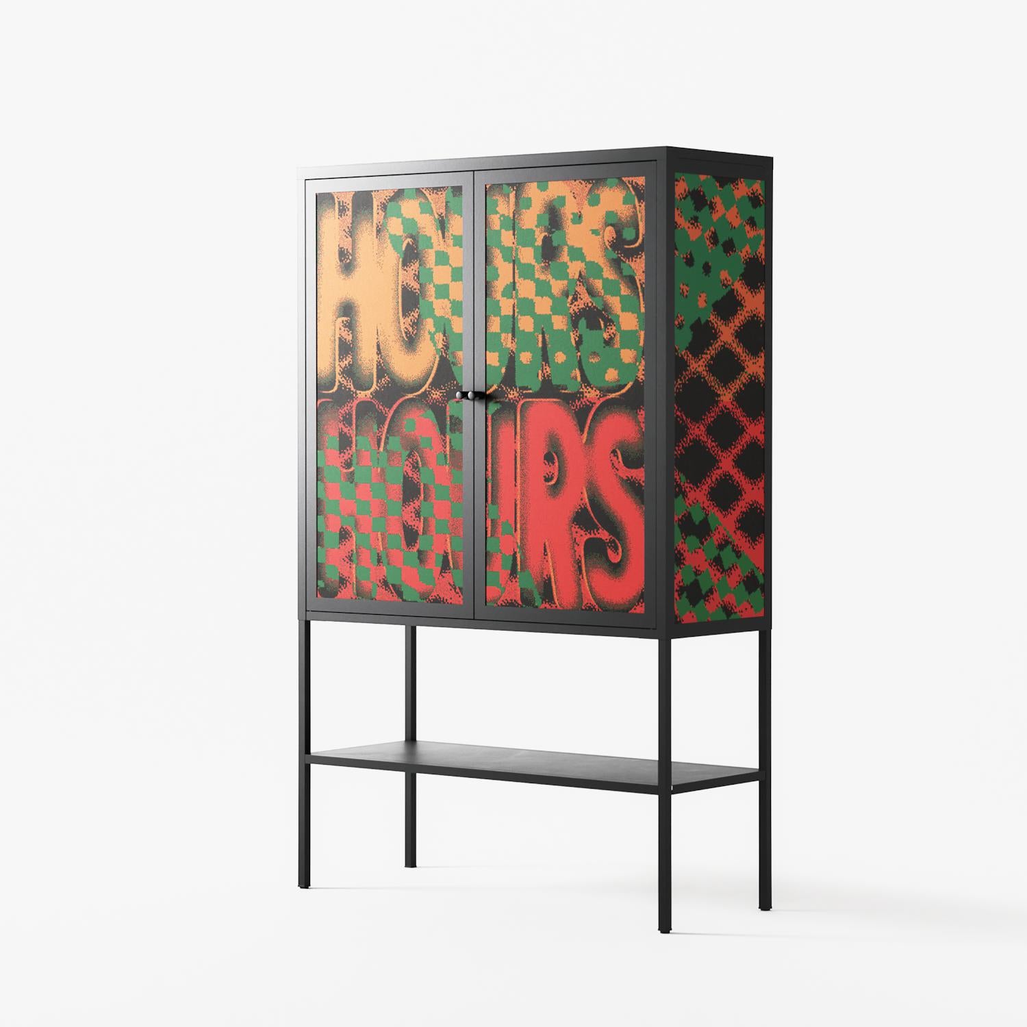 Hours - Loft Cabinet - Oluwaseyi Samuel Adebayo - Antracite - Overlay Metal