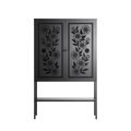 Barbed Bloom - Loft Cabinet - Daphna Sebbane - Antracite - Overlay Metal