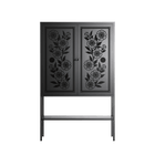 Barbed Bloom - Loft Cabinet - Daphna Sebbane - Antracite - Overlay Metal