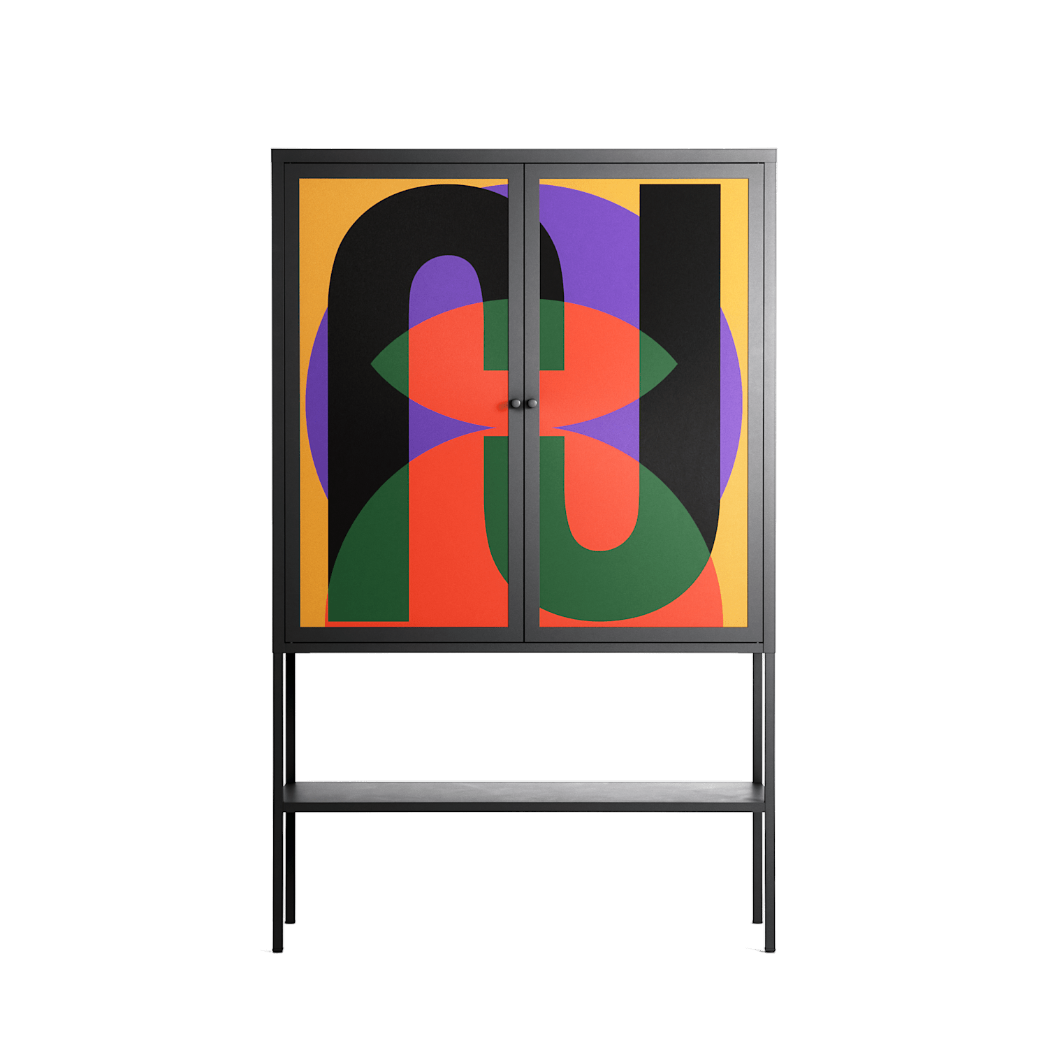 JJ - Loft Cabinet - Oluwaseyi Samuel Adebayo - Antracite - Overlay Metal